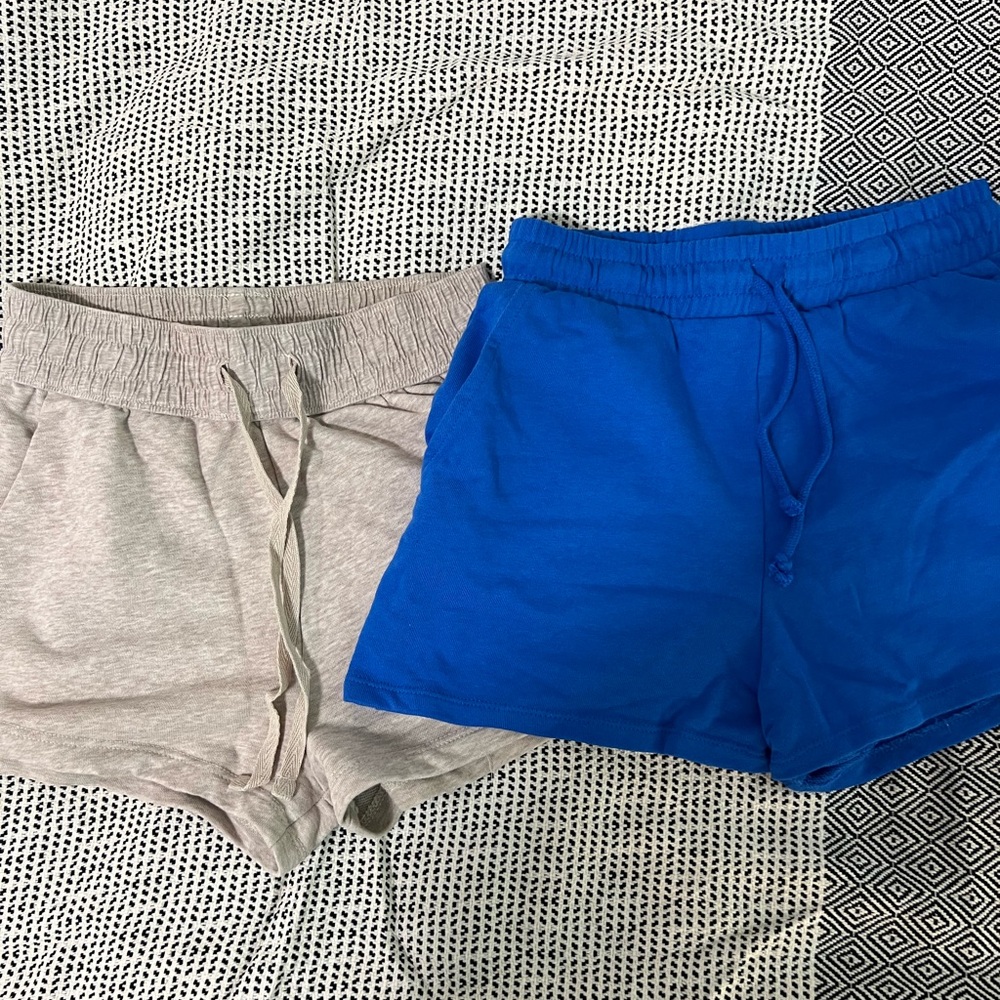zara sweatshorts set